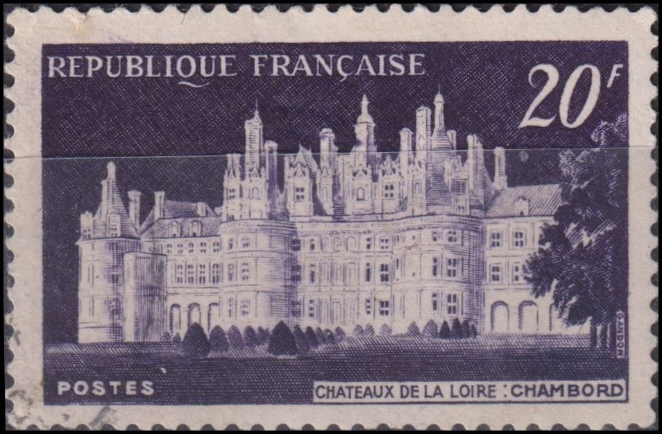 Timbre France 1952 n° 924 – Château de Chambord