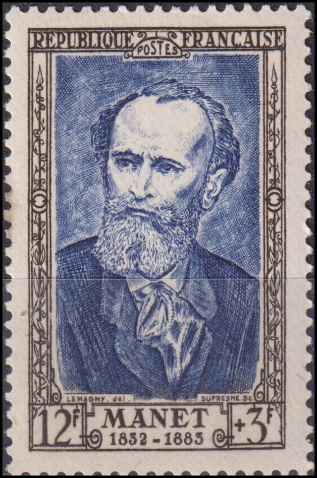 Timbre France 1952 n° 931 – Edouard Manet (1832-1883)