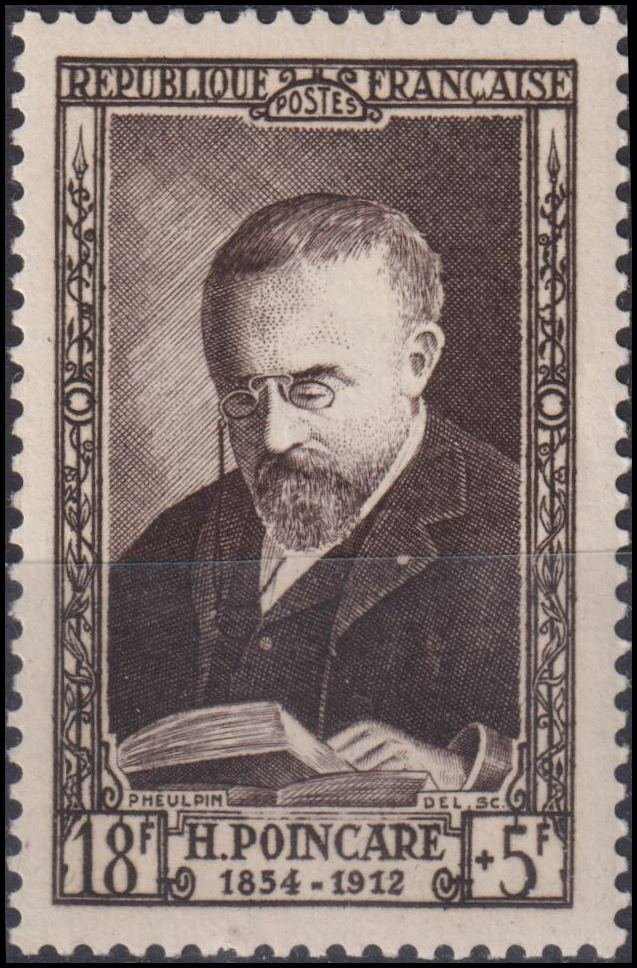 Timbre France 1952 n° 933 – Jules-Henri Poincaré (1854-1912)