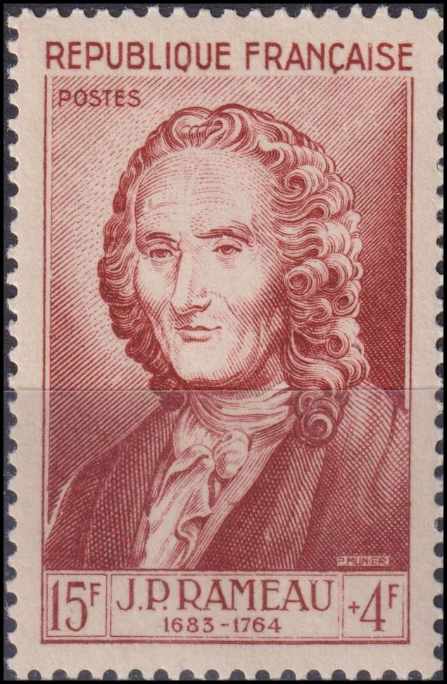 Timbre France 1953 n° 947 – Jean-Philippe Rameau (1683-1764)