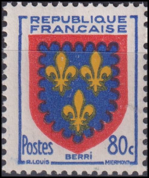 Timbre France 1953 n° 959 – Armoiries : Berri