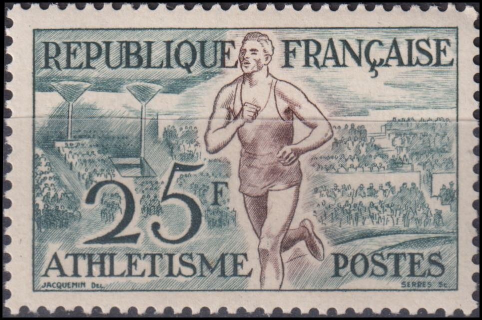 Timbre France 1953 n° 961 – Athlétisme