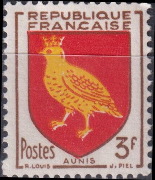 Timbre France 1954 n° 1004 – Armoirie : Aunis
