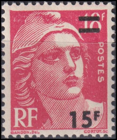Timbre France 1954 n° 968 – Marianne de Gandon
