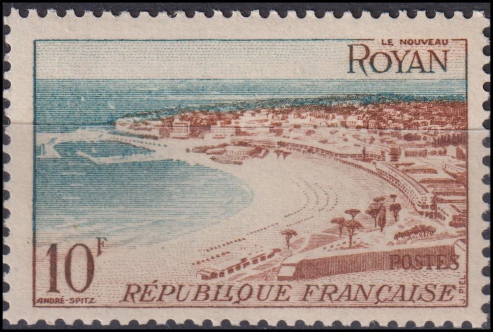 Timbre France 1954 n° 978 – Royan