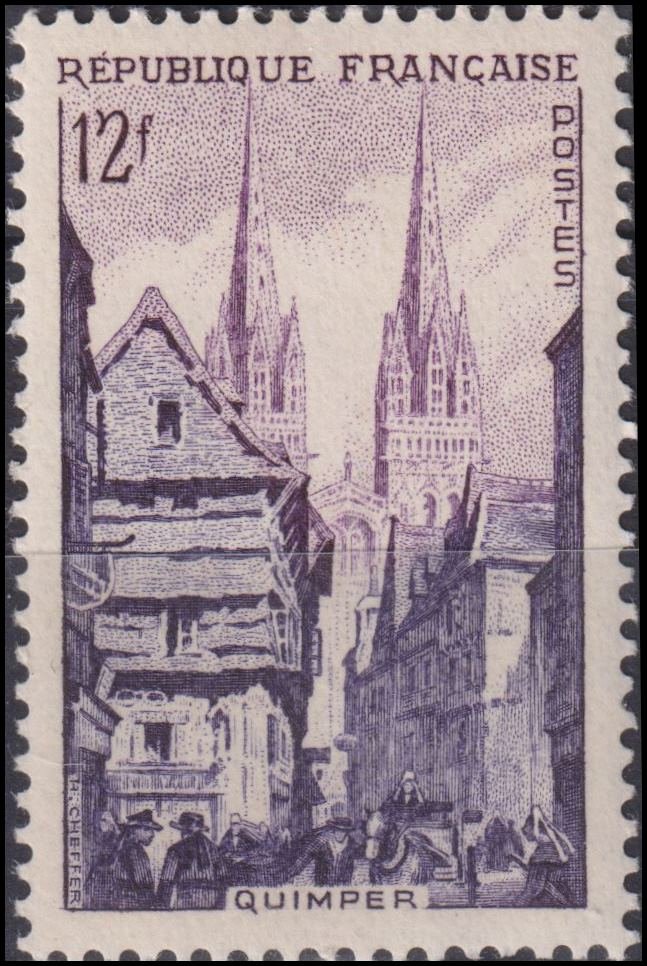 Timbre France 1954 n° 979 – Quimper