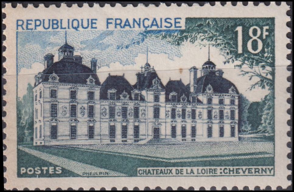 Timbre France 1954 n° 980 – Château de Cheverny