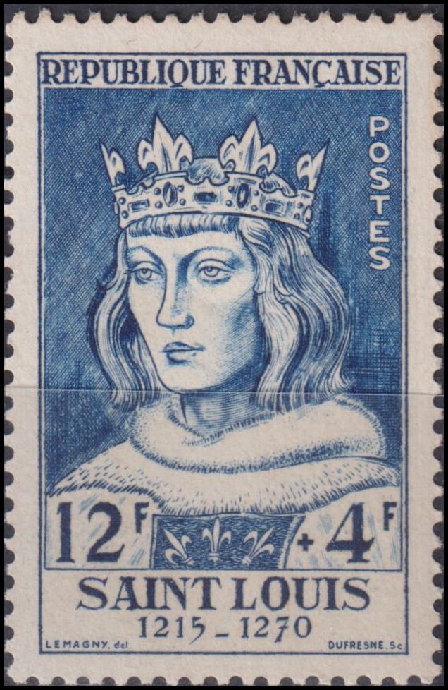 Timbre France 1954 n° 989 – Saint-Louis (1215-1270)
