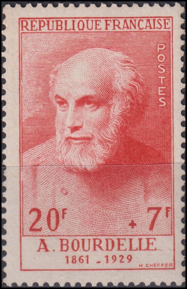 Timbre France 1954 n° 992 – Antoine Bourdelle (1861-1929)