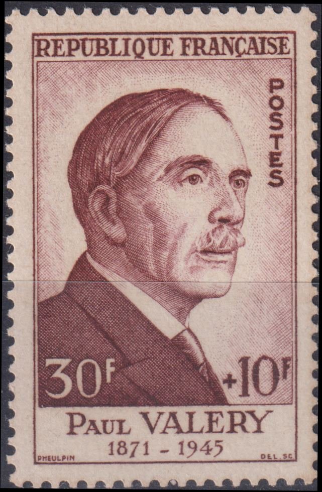 Timbre France 1954 n° 994 – Paul Valery (1871-1945)