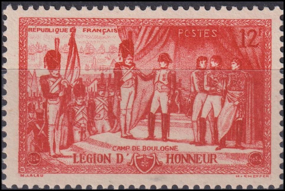 Timbre France 1954 n° 997 – Napoléon Ier au camp de Boulogne