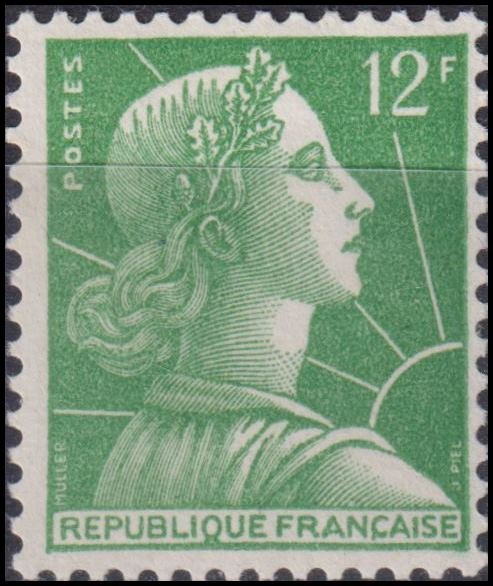 Timbre France 1955 n° 1010 – Marianne de Muller