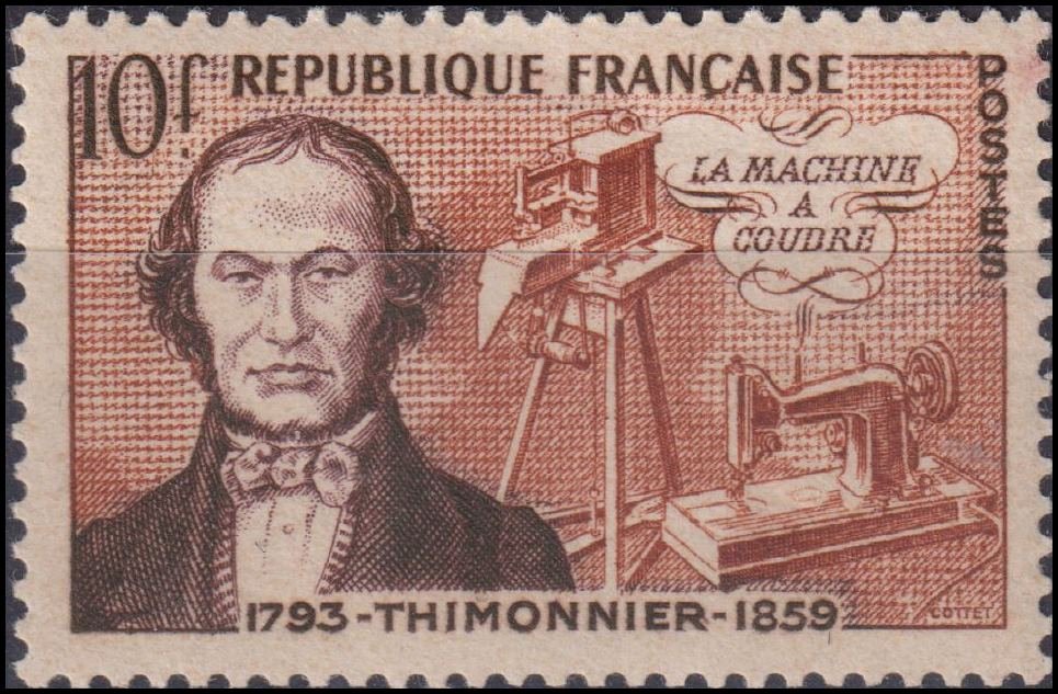 Timbre France 1955 n° 1013 – Barthélémy Thimonnier