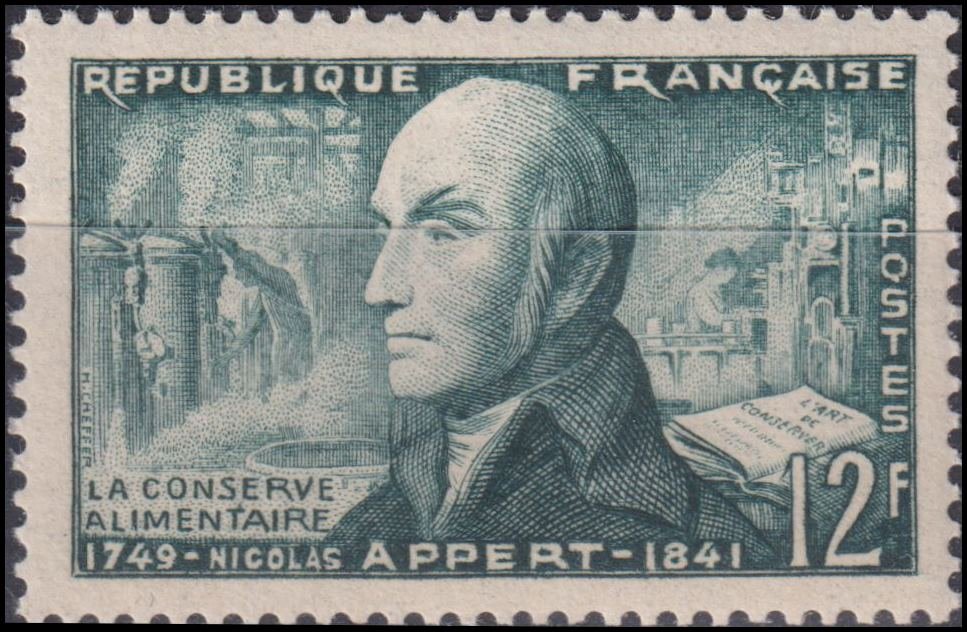 Timbre France 1955 n° 1014 – Nicolas Appert