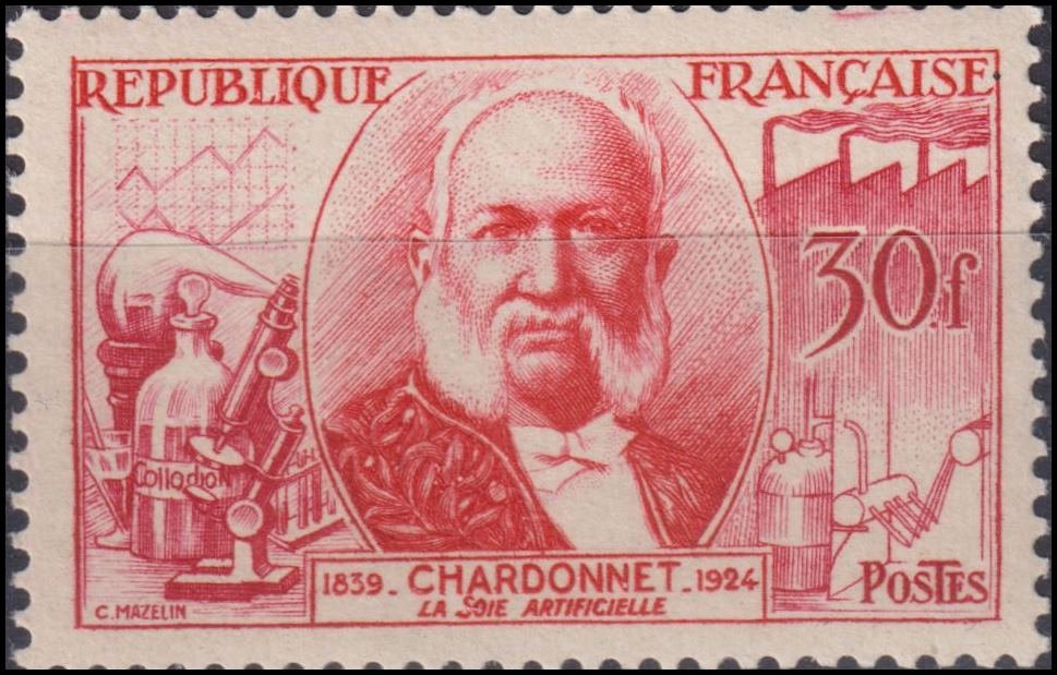 Timbre France 1955 n° 1017 – Louis-Maurice Hilaire de Bernigaud, comte de Chardonnet