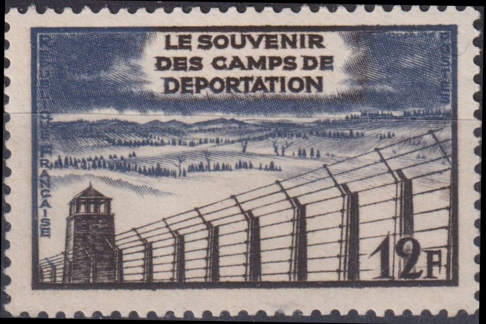 Timbre France 1955 n° 1023 – Libération des camps de déportation